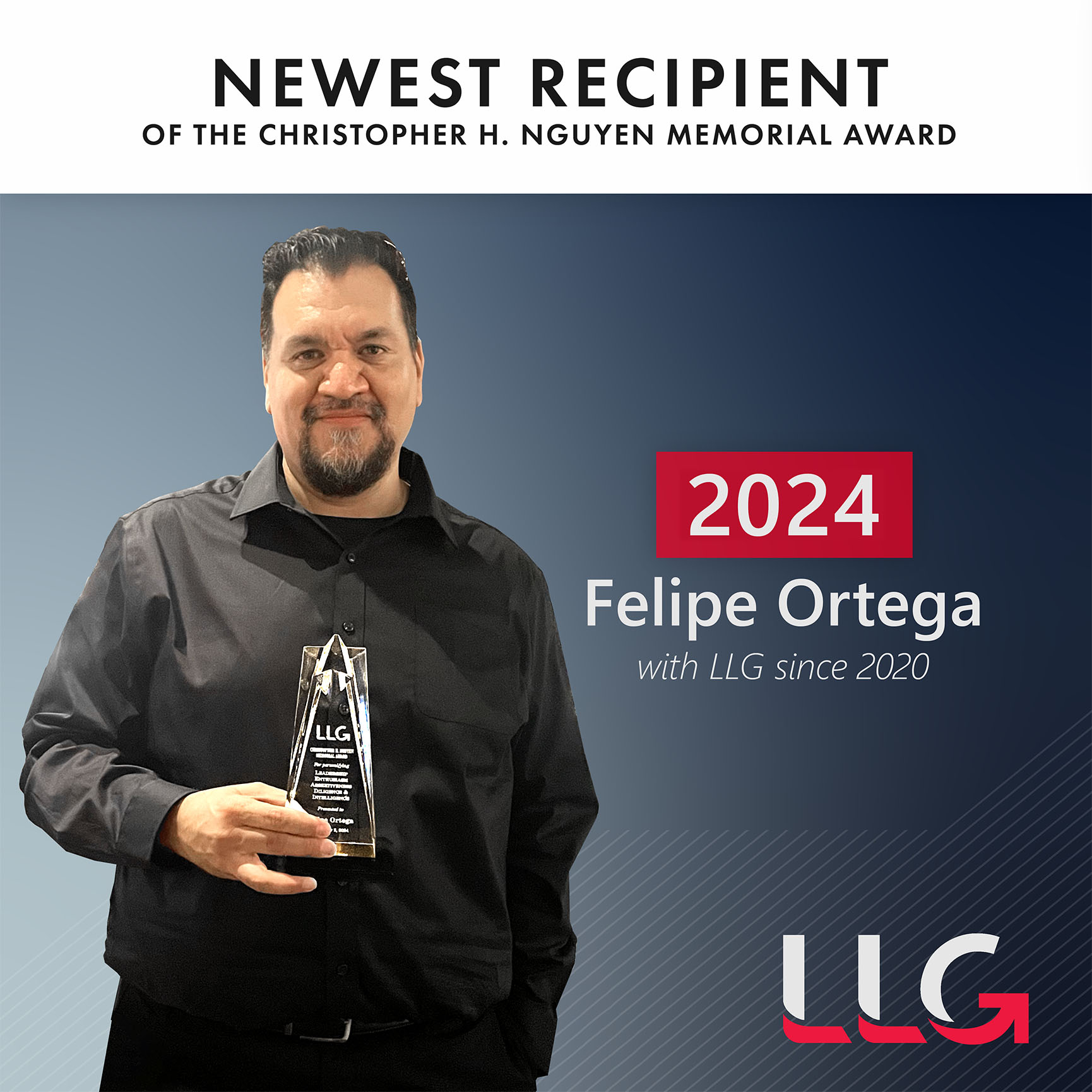 Felipe Ortega - 2024 Christopher H. Nguyen Memorial Award Recipient