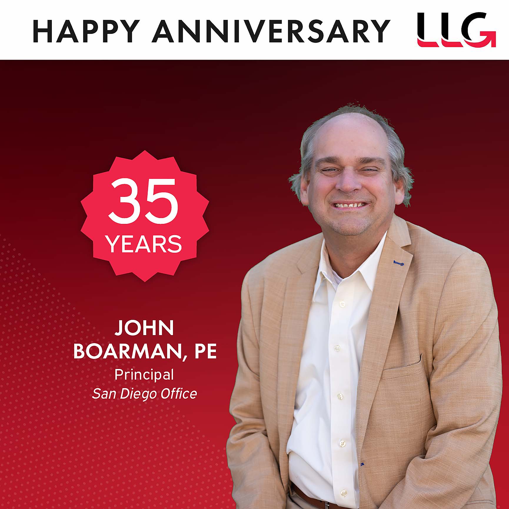 John Boarman - 35 Years