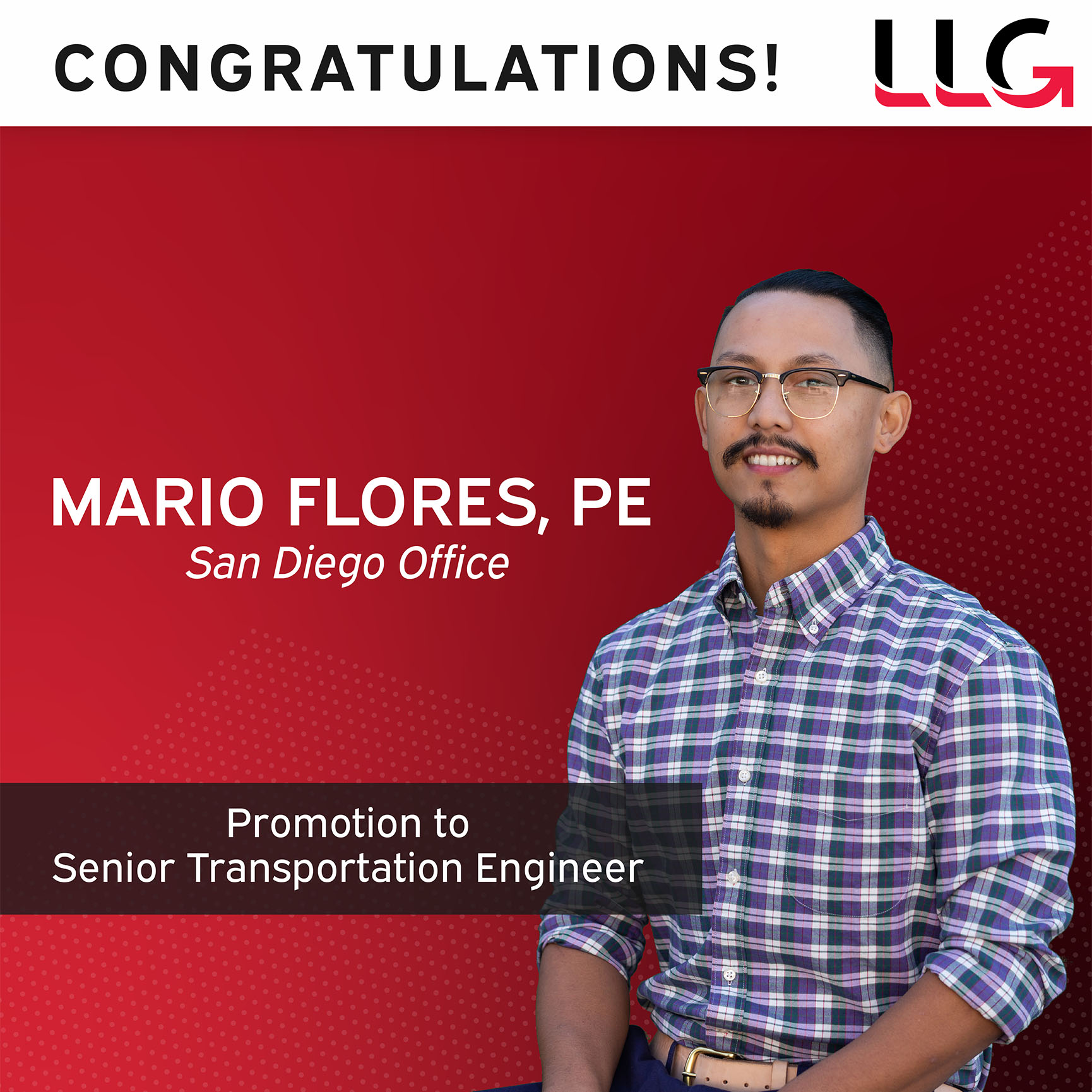 Mario Flores – Promotion to Senior Traffic Engineer